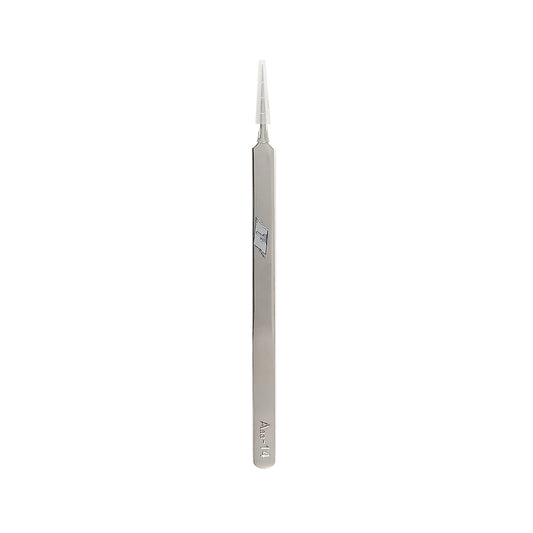Long right angle Tweezer Silver