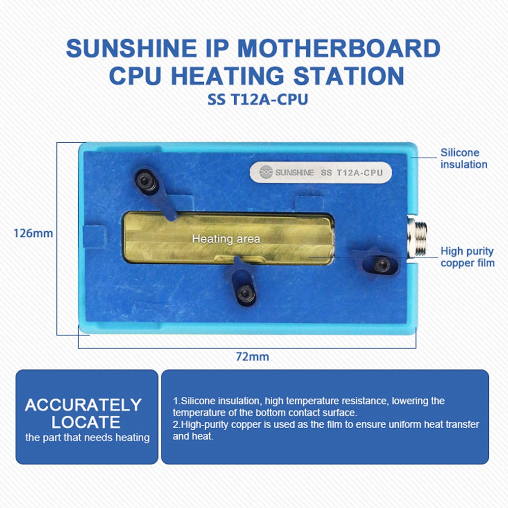 SUNSHINE SS-T12A-CPU Motherboard CPU Heating Station