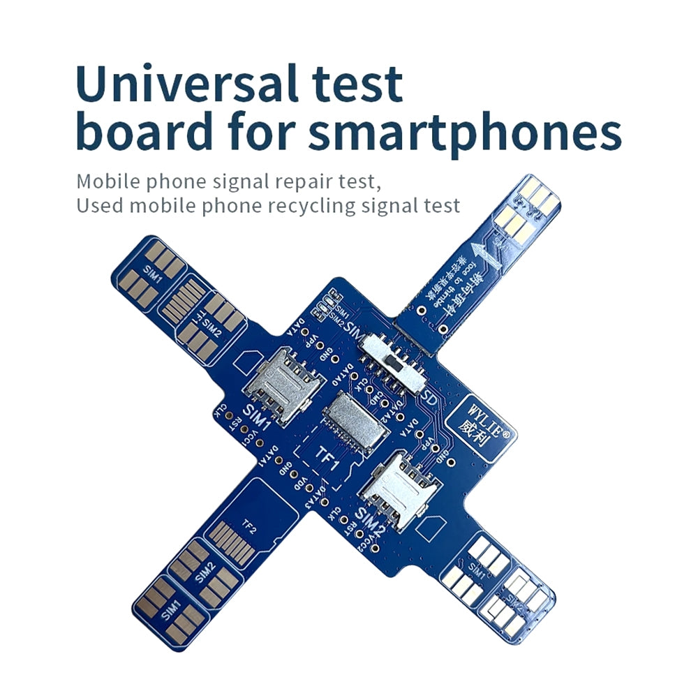 Wylie Smartphone Signal Universal Test Board for Android Single And Dual Card SD Card / Apple’s New Dual SIM Series / Huawei
