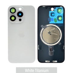 iPhone 15 Pro Back Glass With Magsafe [White Titanium]