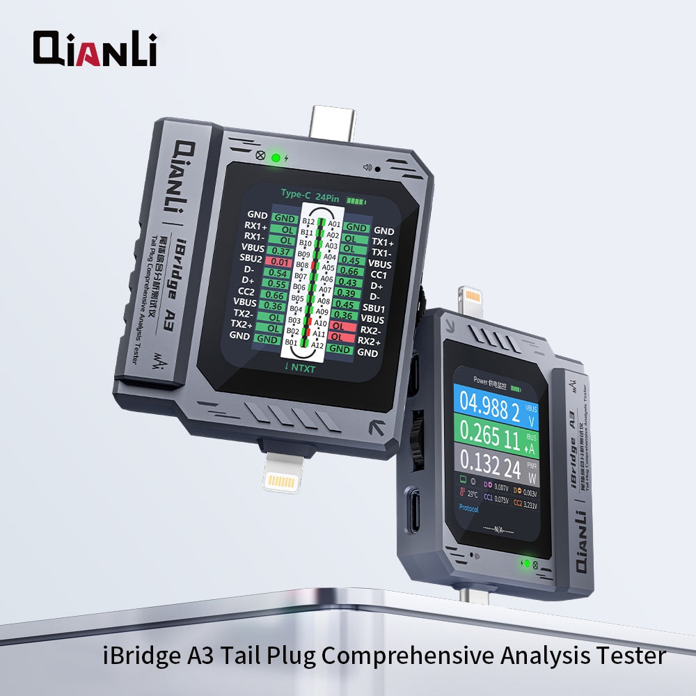 QianLi iBridge A3 Tail Plug Comprehensive Analysis Tester