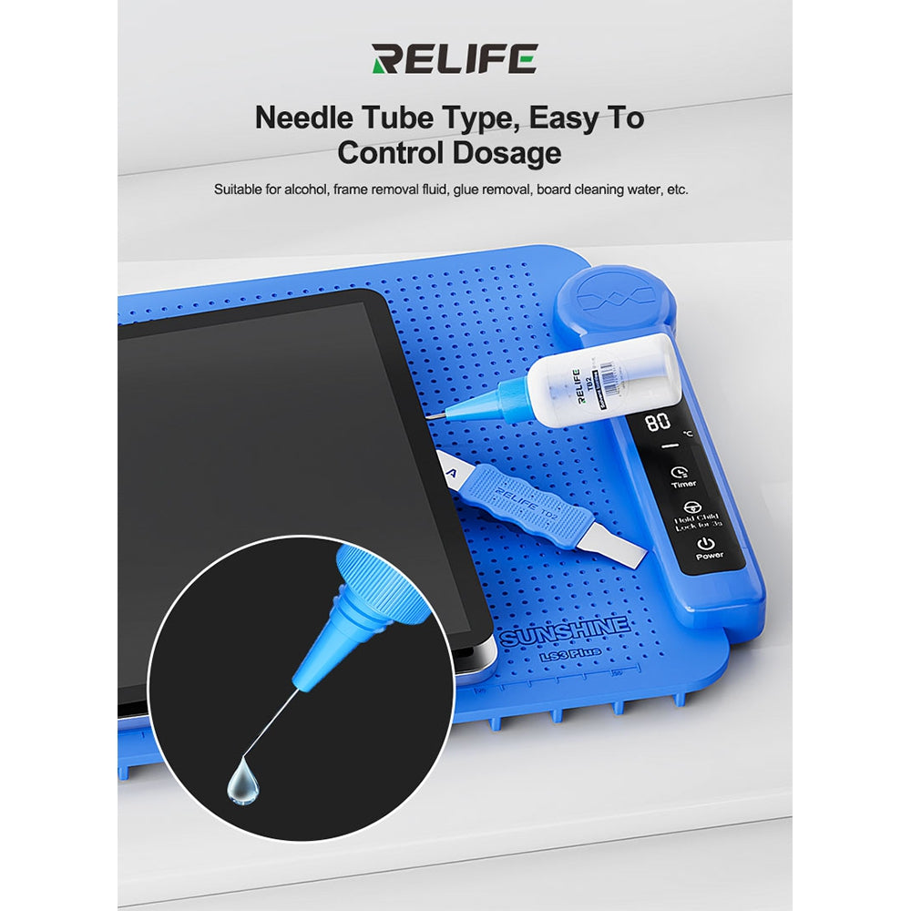 RELIFE TB2 Needle Tube Type Anti-static Solvent Bottle