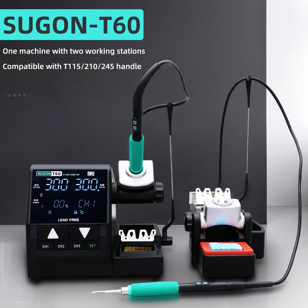 SUGON T60 Handle Soldering Station (With T210 Handle)