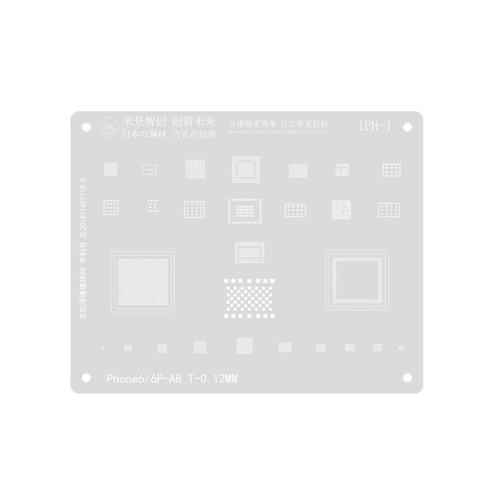 MiJing High Precision BGA Reballing Stencil for iPhone 6 / 6 Plus