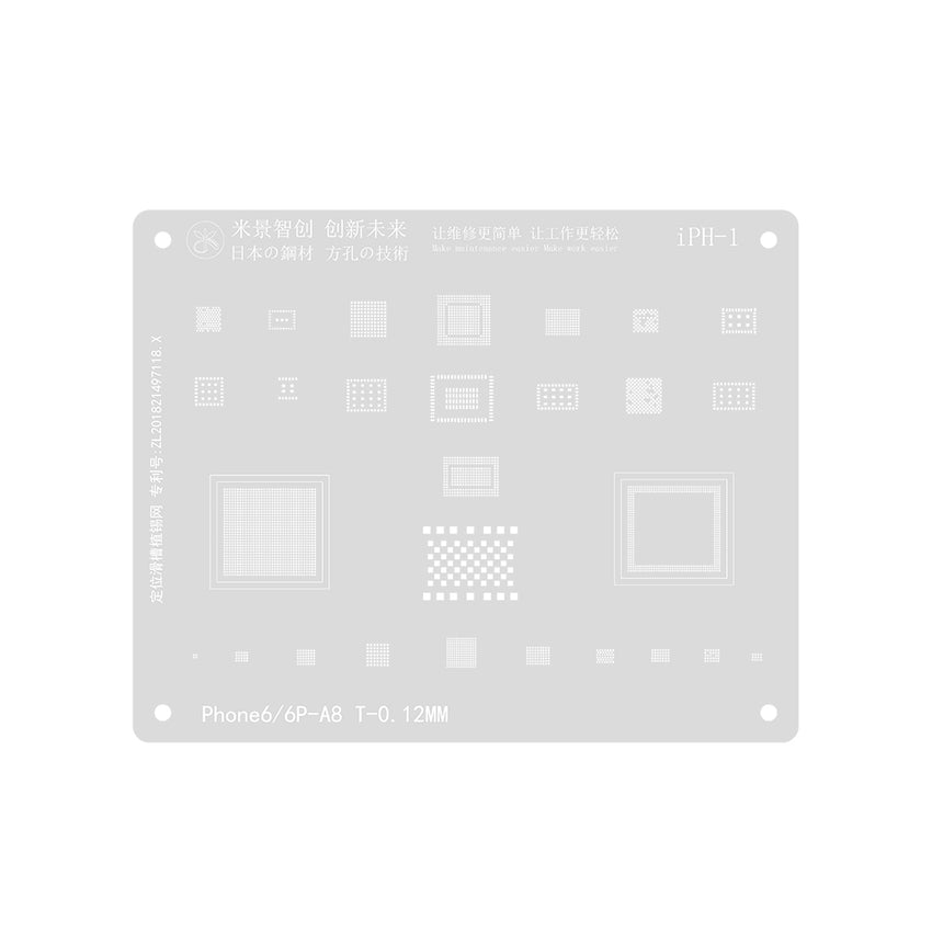 MiJing High Precision BGA Reballing Stencil for iPhone 6 / 6 Plus