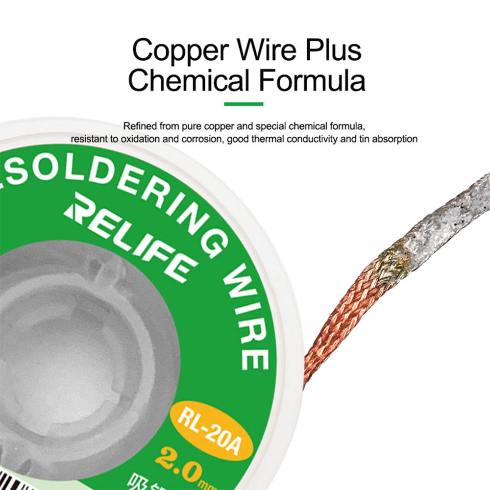 RELIFE RL-20A Desoldering Wire 2.0MM