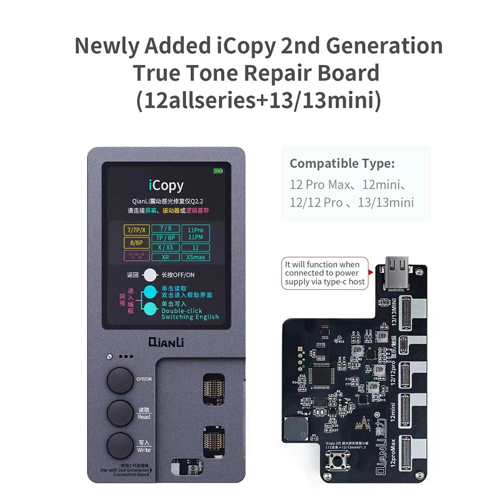 Qianli iCopy 2nd Generation True Tone Repair Board for iPhone 12 mini/12/12 Pro/12 Pro Max/13 mini/13