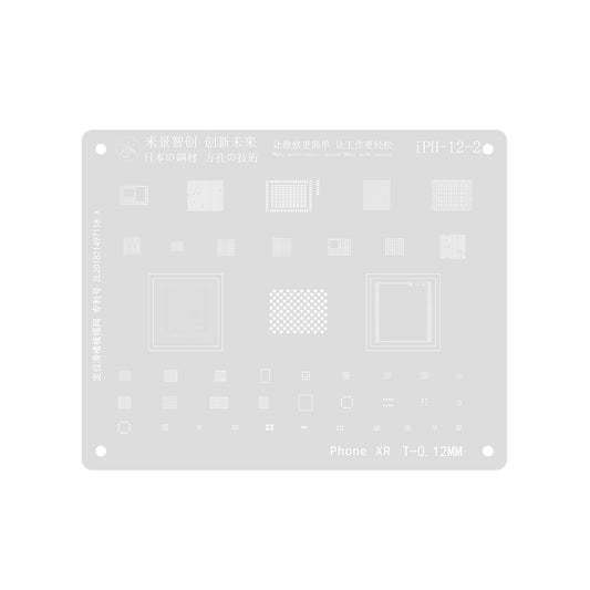 MiJing High Precision BGA Reballing Stencil for iPhone XR