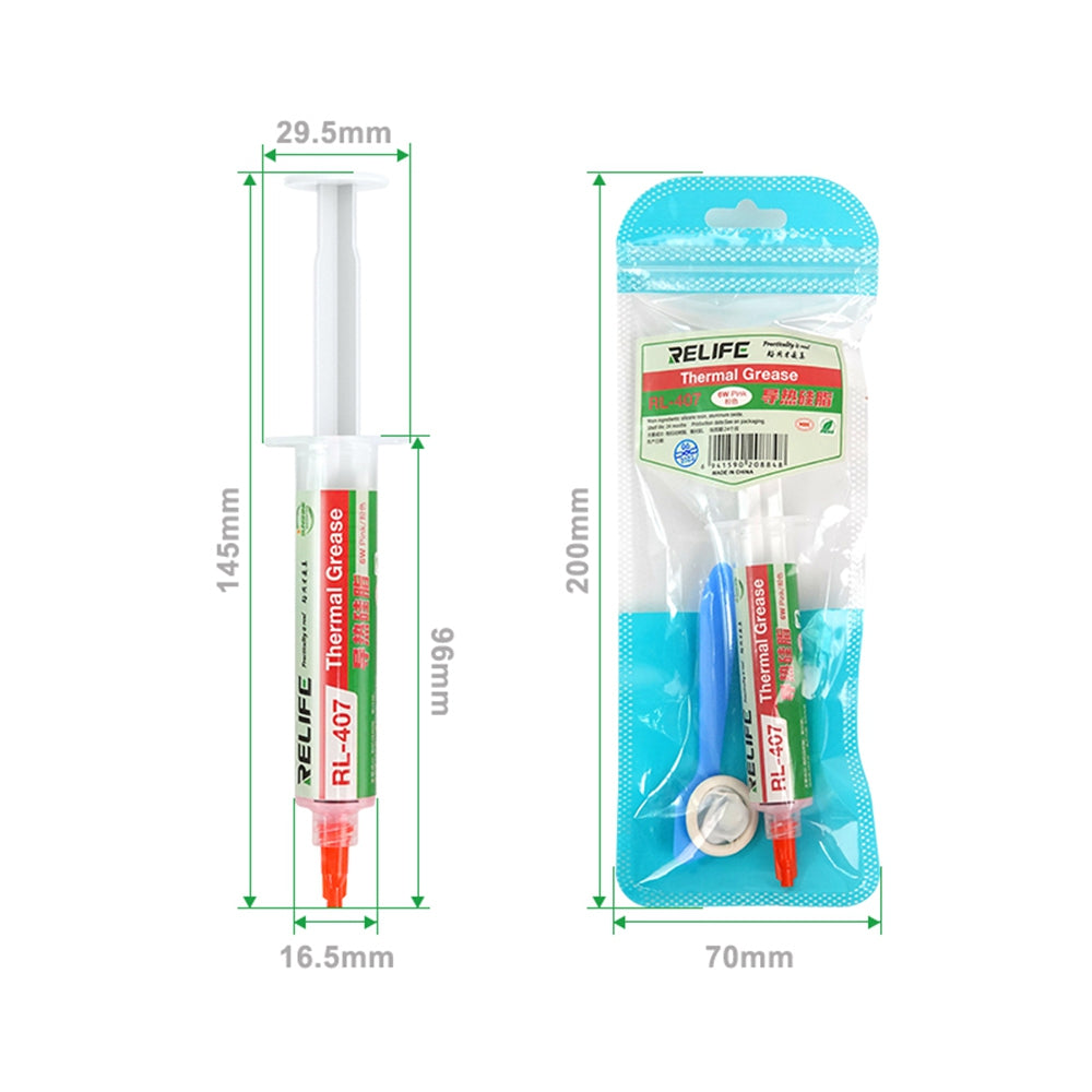 RELIFE RL-407 Thermal Grease Cooling Gel For Phone CPU Heat Dissipation 20g-Pink