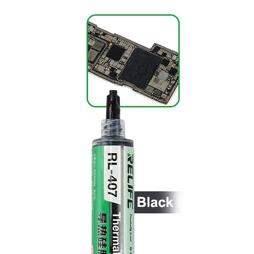 RELIFE RL-407 Thermal Grease Cooling Gel For Phone CPU Heat Dissipation 20g-Black
