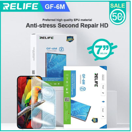Phim hydrogel chống áp lực sửa nhanh HD RELIFE GF-6M cho máy cắt C3 MIX ULTRA (50 cái/hộp)