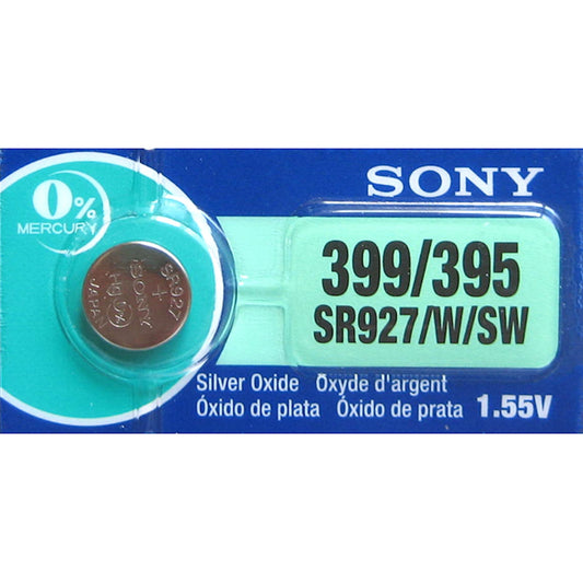 MURATA (SONY) SR927SW SR927W 395 399 1.55v Button Coin Silver Oxide Battery
