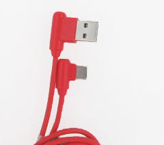 PISEN USB Charging Cable Cord for Type-C L(1000mm)(red) LTC01-1000