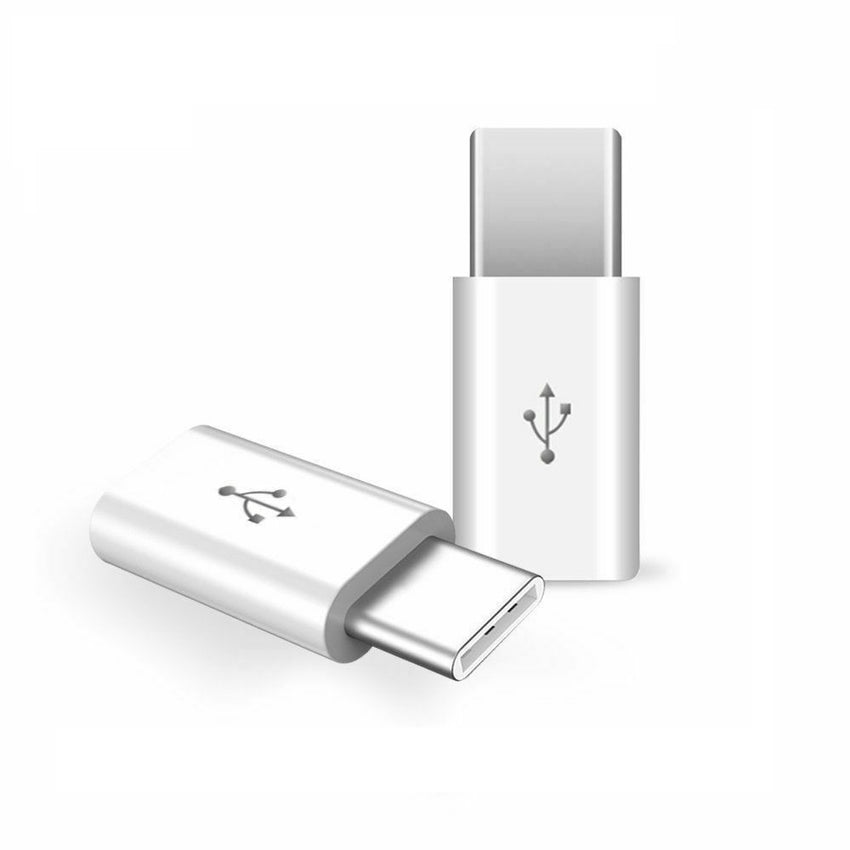 USB-C Male to Micro-B Famale Adapter [White]