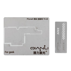 Qianli Japan Laser Tech CPU BGA Reballing Stencil For iPhone X