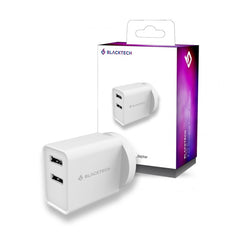 BLACKTECH USB-A Fast Charing Power Adapter [White]