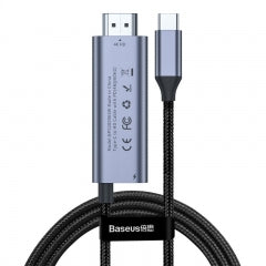Baseus C-Video Functional Notebook Cable（C TO HDMI+PD）1.8m Dark gray