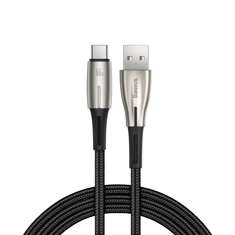 Baseus Water Drop-shaped Lamp SuperCharge Cable For Type-C 66W 1M,2M