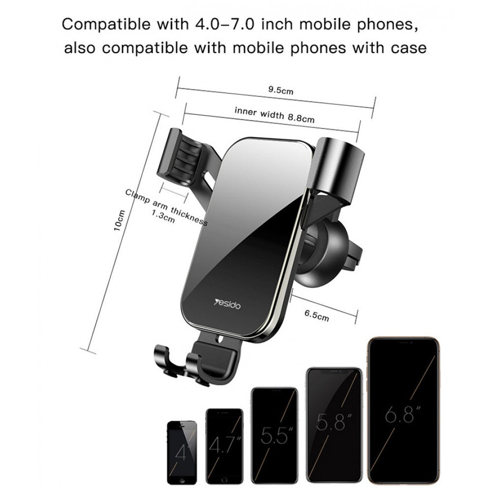 Yesido C87 Glass Gravity Holder