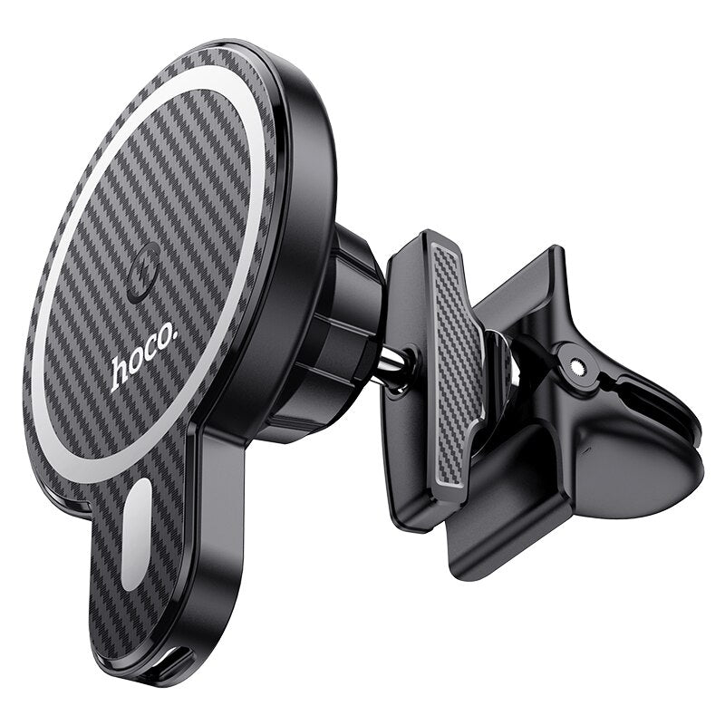 Hoco 15W Magnetic Wireless Charger Air Vent Car Holder CA85 [Black]