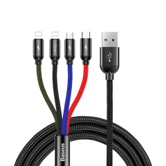 Baseus three primary colors 4-in-1 cable