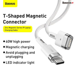Baseus Zinc Magnetic Series iP Laptop Charging Cable Type-C to T-shaped Port