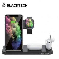 BLACKTECH 4 in 1 20W Wireless Charger [Black]
