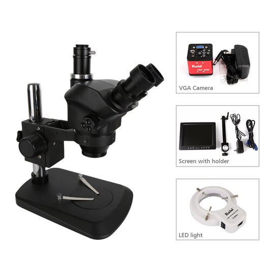 Kaisi K-37050 B3 7X-50X Trinocular Microscope Kit