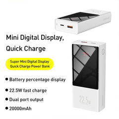 Baseus Super Mini Digital Display Power Bank 20000mAh 22.5W
