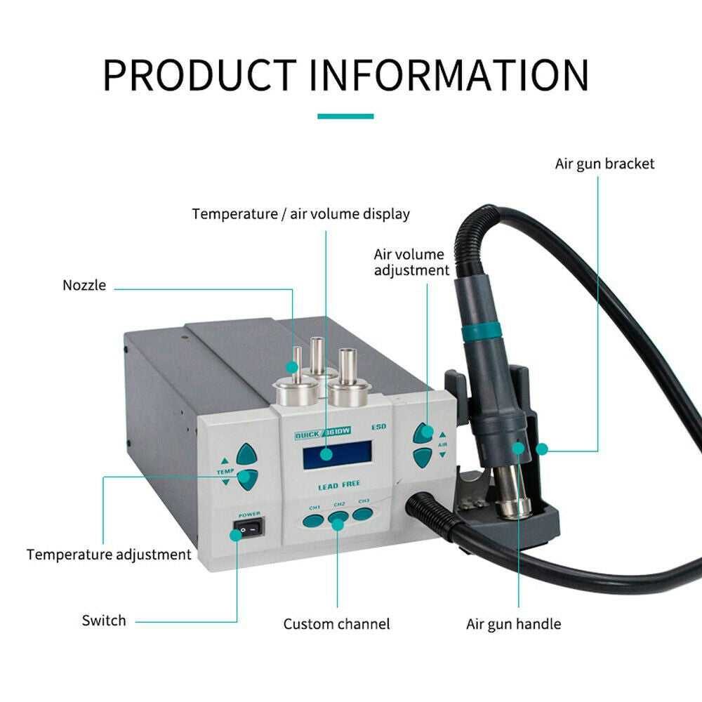 Quick 861DW Hot Air Rework Station 1000W