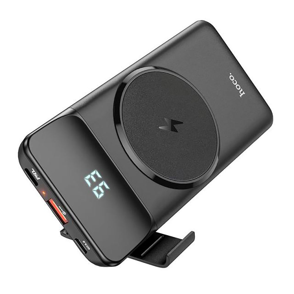 Hoco 22.5W PD QC3.0 Magnetic 15W Wireless Charging Power Bank 10000mAh J76 [Black]