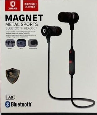 X-Hanz Bluetooth Magnet Sports Headphone A8