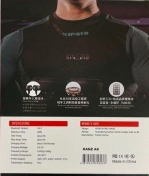 X-Hanz Bluetooth Magnet Sports Headphone A8
